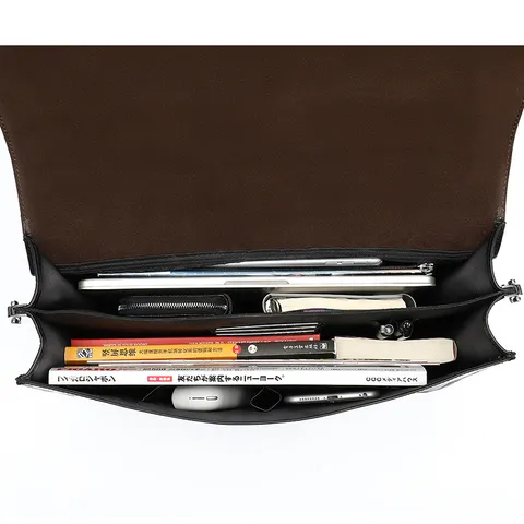 Heren Zakelijke Aktentas Echt Leder Laptop Tas Waterdicht Casual Schoudertas Voor Kantoor Pendelen