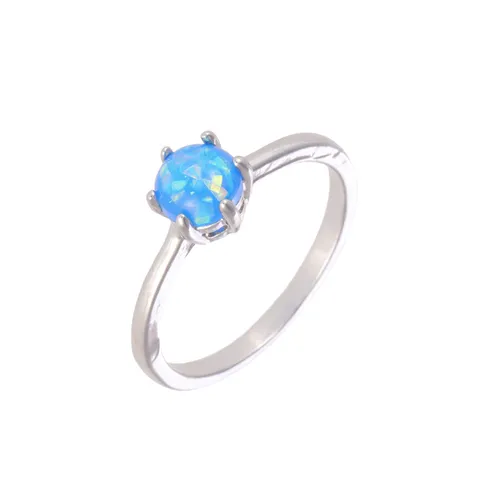 Minimalist Alloy Faux Opal Ring Elegant Western Fashion Rhinestone Inlaid Geometric Finger Ring Jewelry For Women Daily Decor