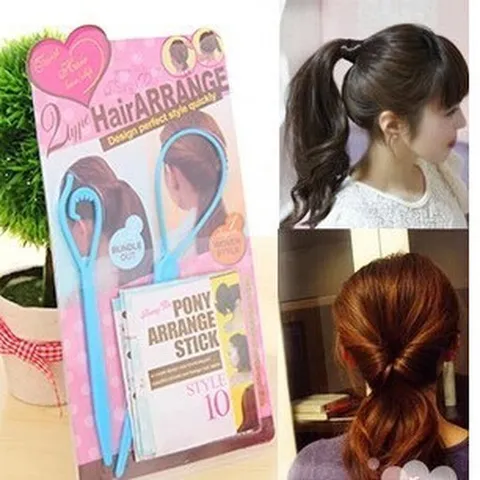 Pony Arrange Stick Haar Flechtwerkzeug Für Damen DIY Haarstyling Schönheitszubehör Koreanischer Stil Haarstyling Werkzeug Für Elegante Pferdeschwänze
