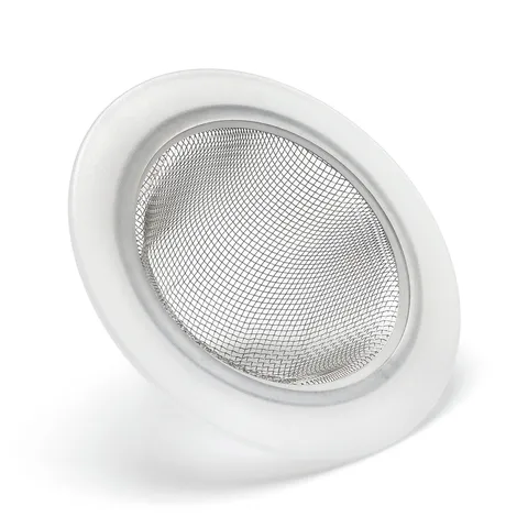 304 Stainless Steel Sink Strainer Kitchen Sink Drain Filter Anti-Clogging Mesh Basket with Plastic Edge