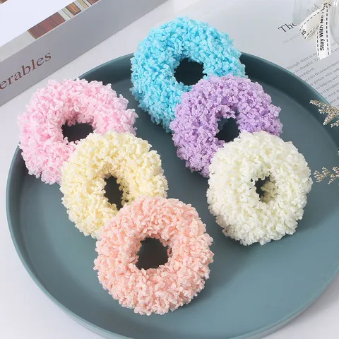 Lichtgevende Haarelastieken Glow In The Dark Hoge Elastische Badstof Scrunchies Effen Kleur Koreaanse Stijl Zoete Paardenstaart Houder voor Vrouwen Meisjes Dagelijks Feest