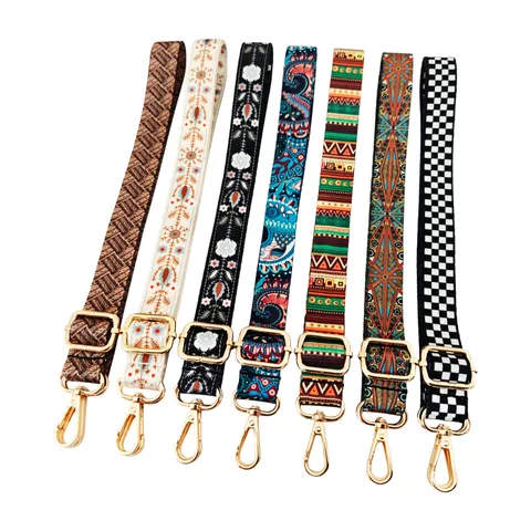Kleurrijke Thermotransfer Bedrukte Tasriem Verstelbare Vervanging Crossbody Schouderriem Voor Handtas Portemonnee Accessoires