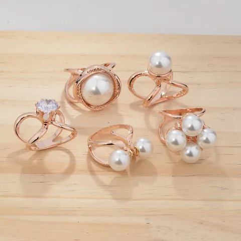 Minimalista Lega di Zinco Clip per Sciarpa Perla Artificiale Strass Accessori Abbigliamento Anello Scialle Spilla Gioiello