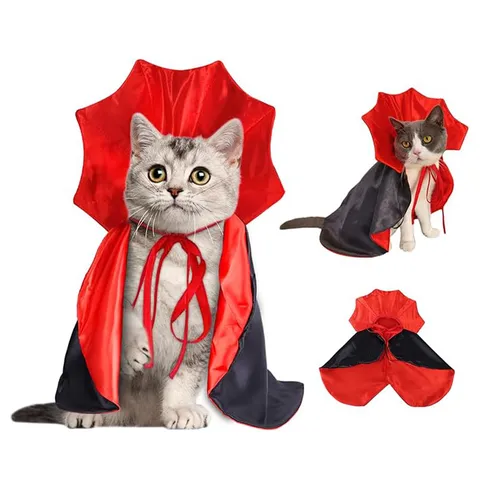 Pet Halloween Bat Cape Vampire Costume Dog Cat Cloak Funny Festival Party Apparel Outfit Cosplay Accessories