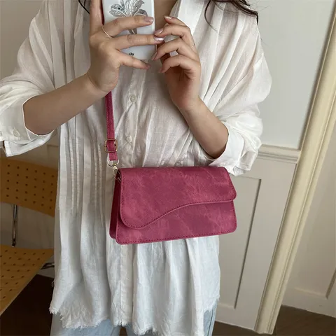 Women Stylish Underarm Bag Square Crossbody Shoulder Bag Denim Faux Leather Purse Trendy Light Small Handbag For Summer Daily
