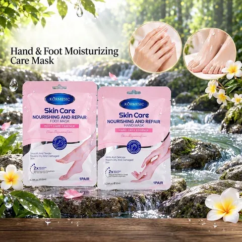 Set de Mascarillas para Manos y Pies Nutritivas y Reparadoras KORMESIC Mascarillas Hidratantes para Manos y Pies Secos Mujer