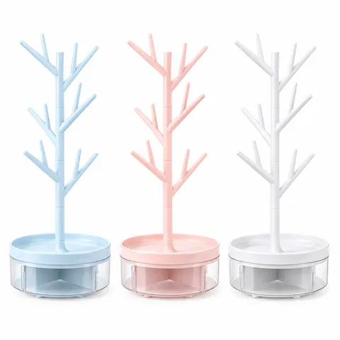 Modern Tree Branch Jewelry Organizer Stand PP Desktop Storage Rack For Earrings Necklace Bracelet Watch Key Sunglasses Home Decor Women