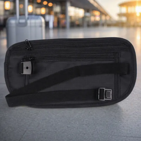 Ultra Thin Travel Waist Bag Lightweight Polyester Fanny Pack For Outdoor Sports Phone Passport Money Organizer Bag