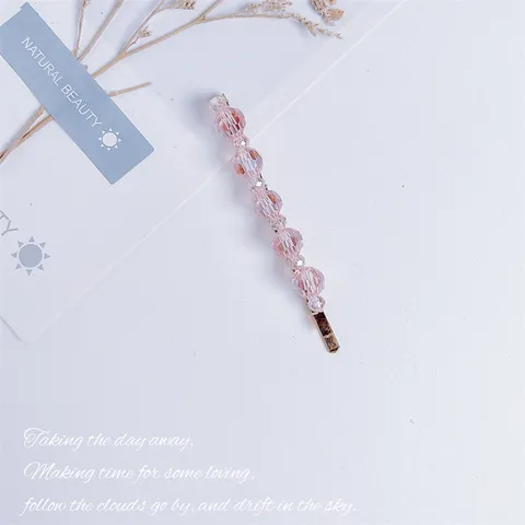 Koreaanse Stijl Kristal Kraaltjes Haarspeld Minimalistisch Elegant Zoet Haaraccessoires Voor Dames Dagelijkse Decoratie Sieraden