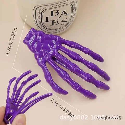 Halloween Skelet Hand Haarclips Creatieve Spookklauw Haarpelden Voor Kinderen Grappige Halloween Feest Haaraccessoires Rekwisieten