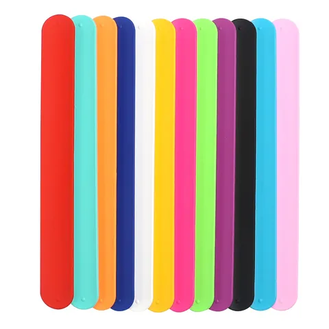 Colorful Silicone Slap Bracelets For Kids Party Favors Soft Rubber Wristbands Children Cartoon Slap Bands School Student Gifts