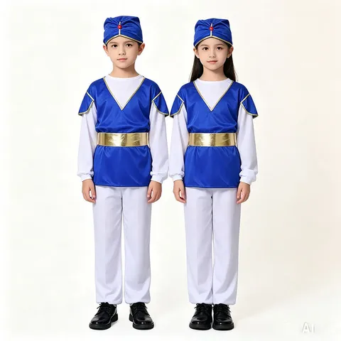 Traditional Moroccan Turkish Style Costume Fez Hat With Golden Tassel For Adult Kids Cosplay Party Theme Dress Up Prop