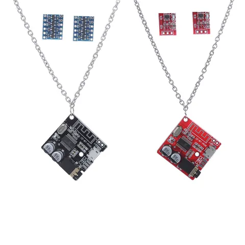 Ensemble de Bijoux Carte de Circuit Cyberpunk Y2K pour Femmes Hommes Techwear PCB Collier Pendentif Chaîne en Acier Inoxydable Hip Hop
