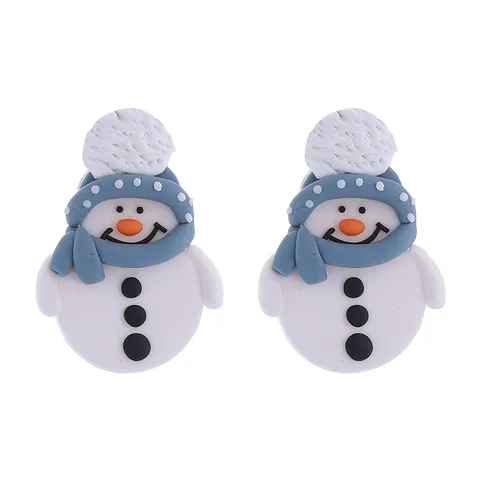 Handgefertigt Weihnachten Polymeer-Ton Ohrringe Für Damen Geometrisch Schneemann Baum Weihnachtsmann Lebkuchenmann Festlich Legierung Schmuck