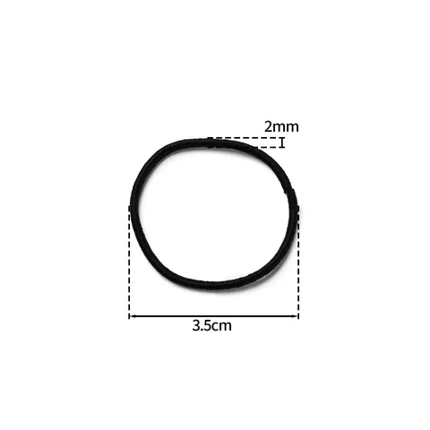 Jar Packed High Elastic Silk Hair Ties Solid Color Colorful Black Thin Hair Bands Geometric Commuter Everyday Women Hair Accessories