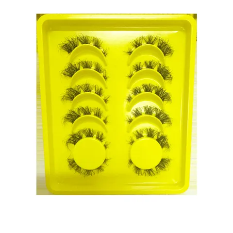Pestañas Postizas Dramáticas Wispy Esponjosas Gruesas Desordenadas Pestañas para Ojos para Actuación en Escenario Fiesta de Maquillaje