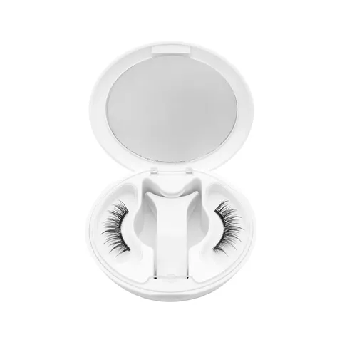 Magnetic False Eyelashes Natural Thick Reusable Glue-Free Magnet Lashes Mirror Case Applicator Women Eye Makeup