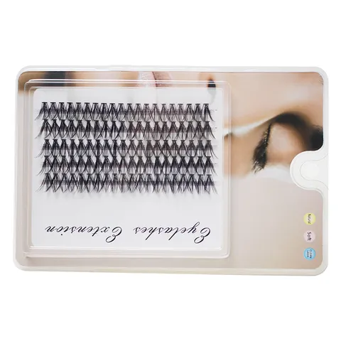 Heat-melt Individual Eyelashes Cluster Lashes Synthetic Fiber Natural Soft Extension Eyelashes For Women Daily Makeup