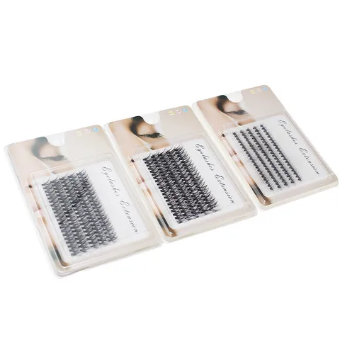 40P Heat-Melted Single Cluster Eyelash Extensions Natural Soft Synthetic Fiber DIY Individual Eyelashes For Women Makeup Tools