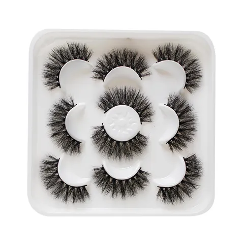Synthetikfaser Unordentliche Stachelige Falsche Wimpern D-Locke Dicht Natürlich Dick Baumwollstiel Wimpernverlängerung Make-up Schönheit Werkzeug