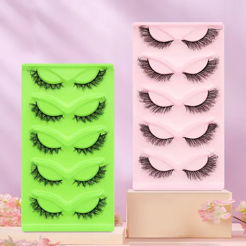 5 Paar Unordentliche Falsche Wimpern Dicke Natürliche Wispy Wimpern Für Damen Dramatische Westliche Make-up-Tools