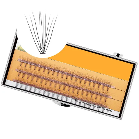 Professionelle Hitzegebundene Cluster-Wimpern Natürlich Lange Individuelle Wimpernverlängerung Segmentierte DIY Falsche Wimpern Damen Makeup