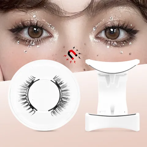 Natürliche Quantenmagnet Falsche Wimpern Set Magnetische Wimpern Mit Professionellem Applikator Clip Werkzeug Für Damen Augen Make-up