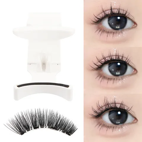 Natürliche Quantenmagnet Falsche Wimpern Set Magnetische Wimpern Mit Professionellem Applikator Clip Werkzeug Für Damen Augen Make-up