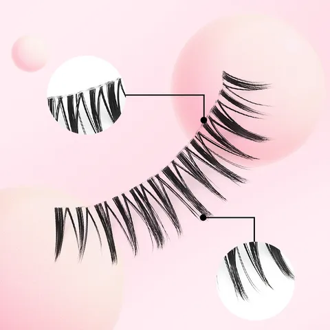 Natürliche Manga-Stil Falsche Wimpern Kunstfaser Lange Wispy Tägliche Wimpern Für Cosplay Make-up Schönheit Zubehör