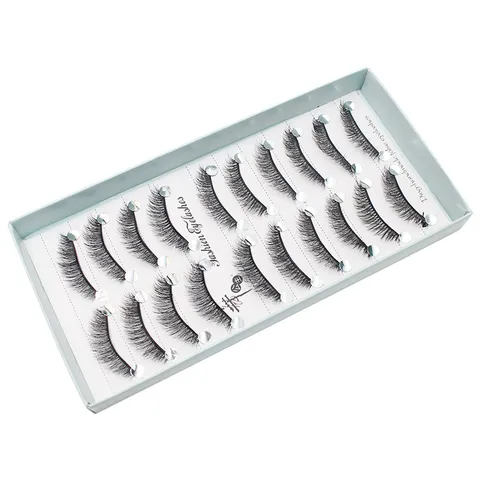 Natürlich Dicke Lockige Falsche Wimpern Gemischtes Set Feenstil Handgefertigte Synthetikfaser Wimpernverlängerung Make-up Werkzeuge
