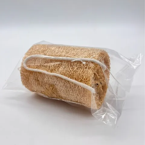 Cepillo de Lufa Natural para Lavar Platos Esponja de Limpieza de Olla de Fibra Vegetal Ecológica con Cordón Almohadilla de Fregar