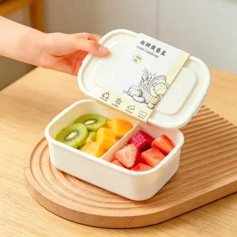 Plastic Bento Box Geschikt voor Magnetron Meerlaags Vak Lunchbox Afgesloten Vershoud Voedselopslagcontainer Voor Kantoor School
