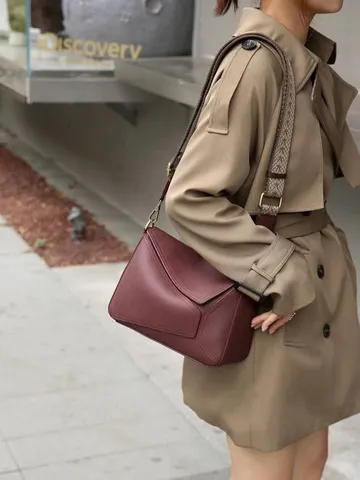 Bolso Bandolera de Mujer de Cuero Auténtico Moda Bolso Sobre Cuero de Vaca Diario