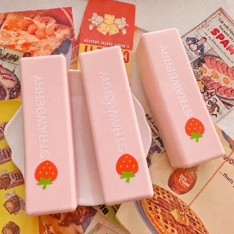 Slow Rising Squishy Decompression Toy Simulated Butter Strawberry Chocolate Bar Soft Stress Relief Fidget Toy