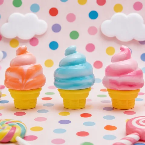 Simulation Ice Cream Cone Squishy Toy Decompression Slow Rising Fidget Toy