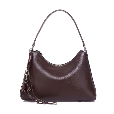 Borsa Hobo in Vera Pelle di Alta Qualità da Donna Borsa a Tracolla Morbida in Pelle Borsa Vintage con Nappa