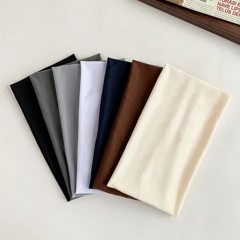 Solid Color Wide Headband Elastic Hair Band Sweat-Absorbent Turban For Women Men Yoga Fitness Sports Hair Accessories