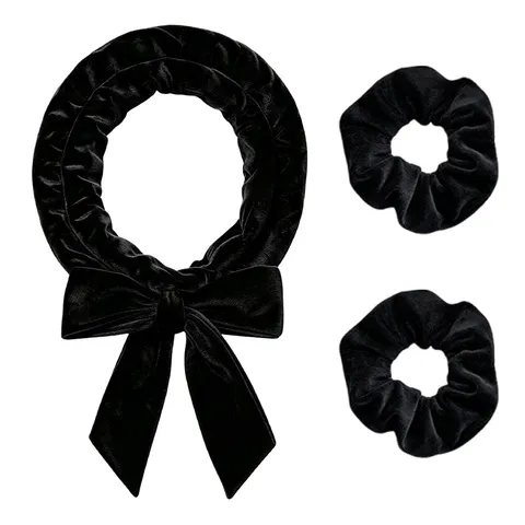 Fascia per Arricciare Senza Calore Bigodini Pigri in Velluto di Seta Rulli per Capelli da Sonno con Accessori Set di Strumenti per Acconciature per Donne
