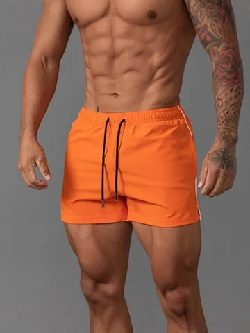 Men's Casual Sports Shorts Summer Lightweight Breathable Printed Running Fitness Shorts