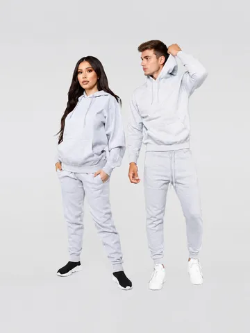 Men's Winter Fleece Lined Tracksuit Casual Hooded Sweatshirt And Jogger Pants Two Piece Set Sportswear