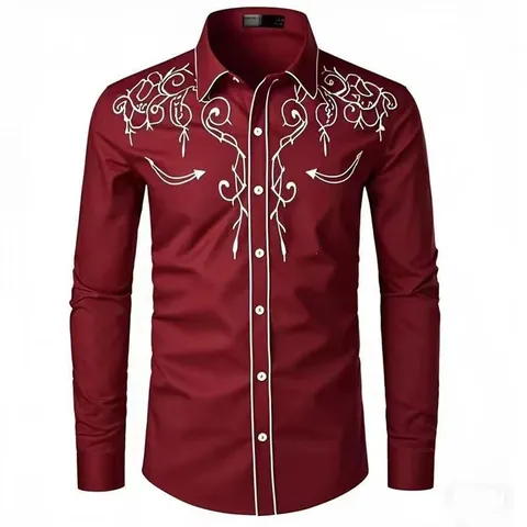 Andriko Casual Poukamiso Makry Maniki Amerikaniko Ditiko Styl Vintaz Kentima Anthiko Gyristo Kollaro Top