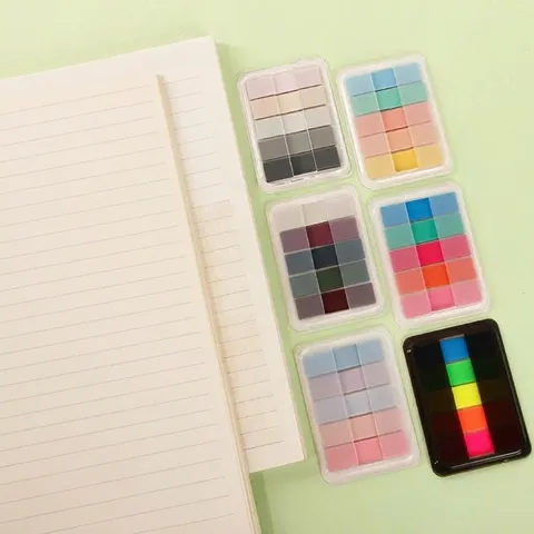 Ins Style Macaron Color Transparency PET Sticky Notes Morandi Colorful Book Page Marker Classification Label Index Tabs