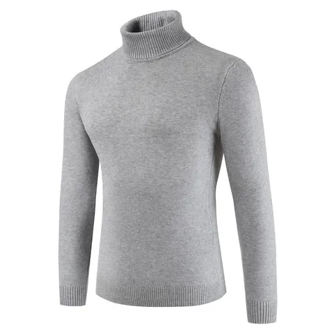 Maglione a Collo Alto da Uomo Casual Tinta Unita Manica Lunga Pelo di Coniglio Abbigliamento Invernale
