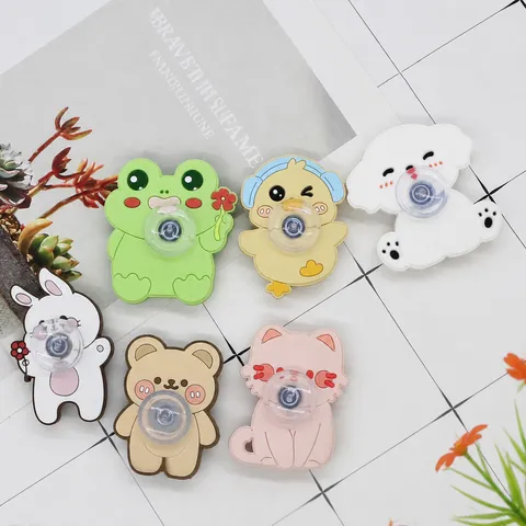 Cartoon Animal Fidget Spinner Toy Cute Silicone Suction Cup Finger Spinner Decompression Sensory Toy For Kids