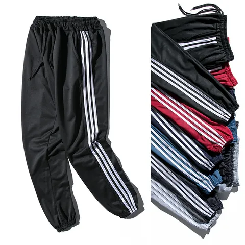Men Casual Sweatpants Plus Size Harem Sports Pants Breathable Lightweight Cuffed Jogger Pants Youth Track Pants