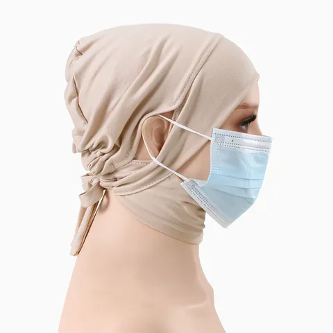 Femmes Coton Mercierisé Bonnet de Chimiothérapie Turban Ajustable Chapeau Couvre-Nuque Élastique Chute de Cheveux Coiffe Décontractée