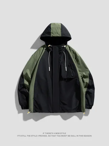 Japanese Style Outdoor Waterproof Windbreaker Jacket Women Men Loose Hooded Mountaineering Coat Breathable Sport Outerwear