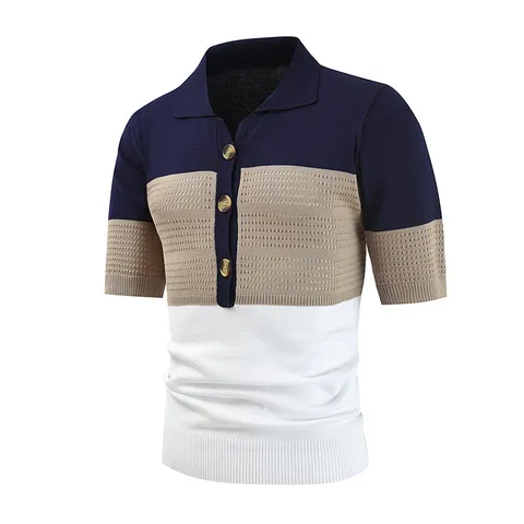 Suéter de Punto Acrílico de Moda de Manga Larga Slim Color Sólido Cuello Redondo Casual para Hombre