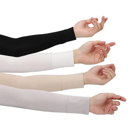Manchettes de Protection Solaire en Modal pour Femmes Hommes Respirant Élastique Anti-UV Refroidissement Couverture de Bras pour Sports en Plein Air Conduite