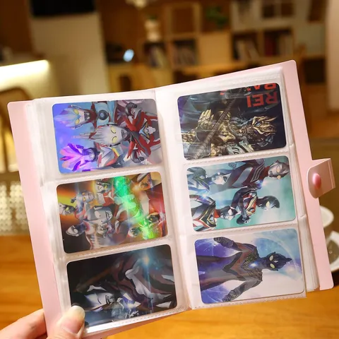 Cartoon Tier Fotoalbum Tragbares Karten-Sammelbuch Hochauflösende Transparente Taschen Aufbewahrungsbuch Für Mini Fotos Postkarten Kinokarten Zuhause Schule Mädchen Geschenk